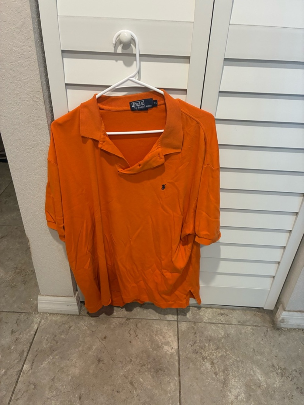 Ralph Lauren Men's Bright Orange Polo Shirt